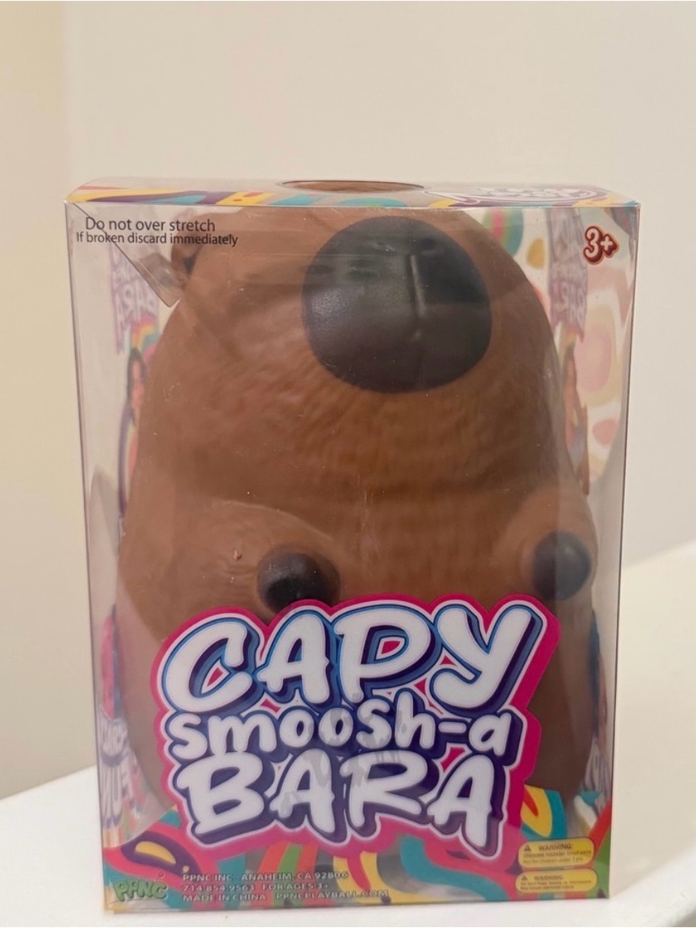 PPNC Capy Smoosh-a Bara Jumbo Capybara Squishy Brown NEW IN BOX
